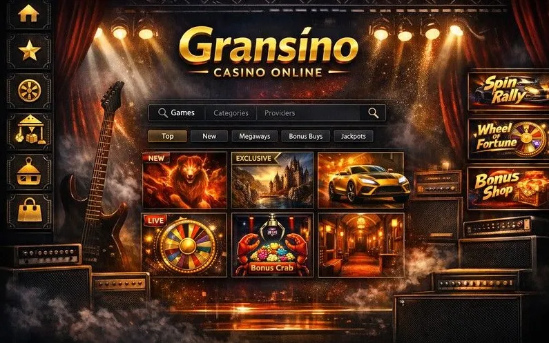 Gransino online casino games catalogue