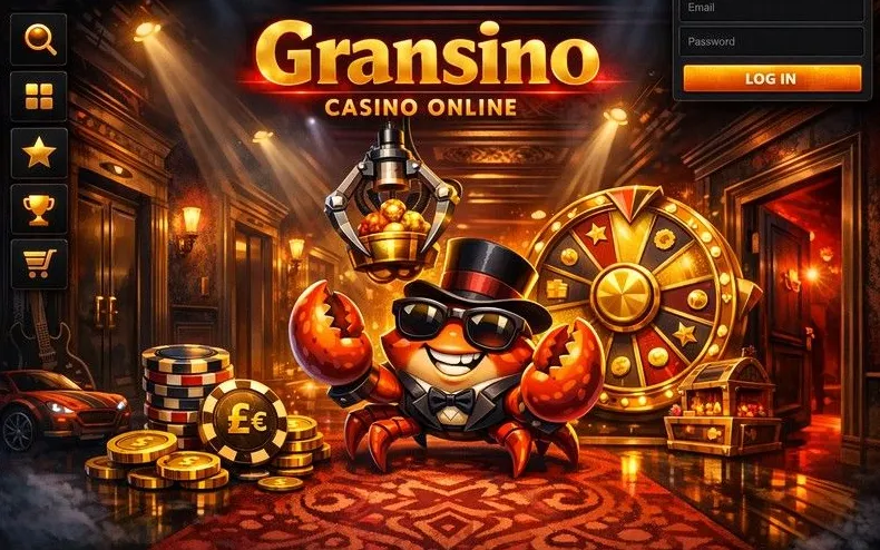 Gransino Casino login page hero banner